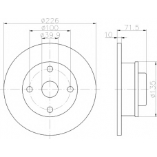 89006700 TEXTAR Комплект тормозов, дисковый тормозной механизм