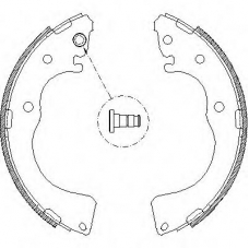 Z4171.00 WOKING Комплект тормозных колодок