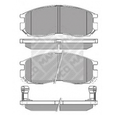 6457 MAPCO Комплект тормозных колодок, дисковый тормоз