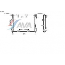 RT2371 AVA Радиатор, охлаждение двигателя