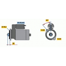 0 001 121 028 BOSCH Стартер