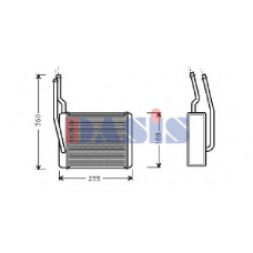099009N AKS DASIS Теплообменник, отопление салона