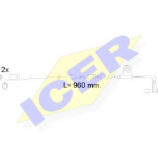 610553 E C ICER Сигнализатор, износ тормозных колодок