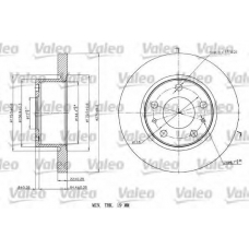 187147 VALEO Тормозной диск