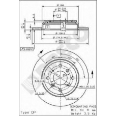 BS 7631 BRECO Тормозной диск