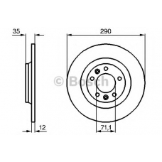 0 986 479 B86 BOSCH Тормозной диск