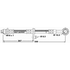 FBH6202 FIRST LINE Тормозной шланг