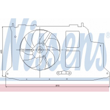 85007 NISSENS Вентилятор, охлаждение двигателя