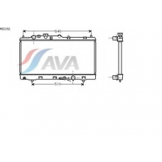 MZ2152 AVA Радиатор, охлаждение двигателя