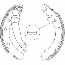 Z4086.01 WOKING Комплект тормозных колодок