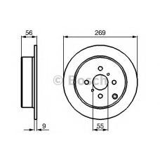 0 986 479 B71 BOSCH Тормозной диск