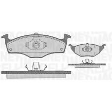 363916060411 MAGNETI MARELLI Комплект тормозных колодок, дисковый тормоз