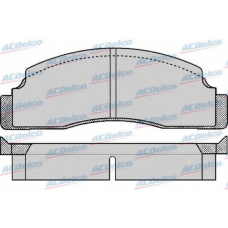 AC058142D AC Delco Комплект тормозных колодок, дисковый тормоз