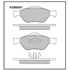 ADB0891 Allied Nippon Тормозные колодки