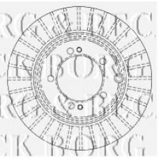 BBD4479 BORG & BECK Тормозной диск