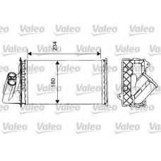 812112 VALEO Теплообменник, отопление салона