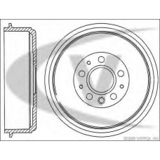 V10-60002 VEMO/VAICO Тормозной барабан