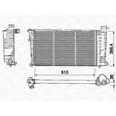 350213377000 MAGNETI MARELLI Радиатор, охлаждение двигателя