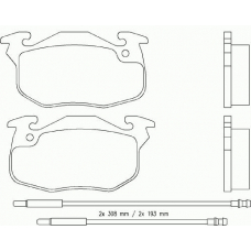 P 61 044 BREMBO Комплект тормозных колодок, дисковый тормоз