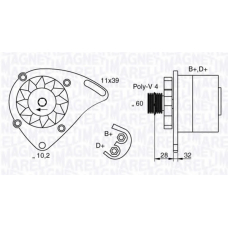 063321760010 MAGNETI MARELLI Генератор