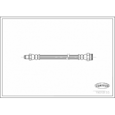19018133 CORTECO Тормозной шланг