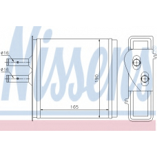 71442 NISSENS Теплообменник, отопление салона