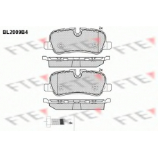 BL2009B4 FTE Комплект тормозных колодок, дисковый тормоз