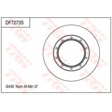 DF7273S TRW Тормозной диск