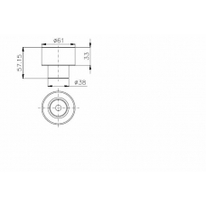 TKR 9889 TIMKEN Паразитный / ведущий ролик, зубчатый ремень