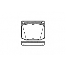 0038.30 REMSA Комплект тормозных колодок, дисковый тормоз