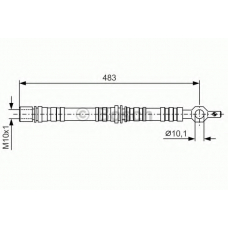 1 987 476 720 BOSCH Тормозной шланг