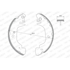 152-2369 WEEN Комплект тормозных колодок