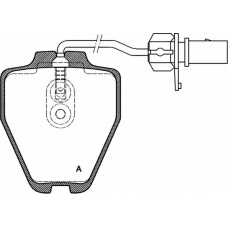 BPA0752.02 OPEN PARTS Комплект тормозных колодок, дисковый тормоз