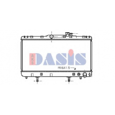 210710N AKS DASIS Радиатор, охлаждение двигателя