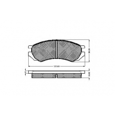 30952 SPIDAN Комплект тормозных колодок, дисковый тормоз