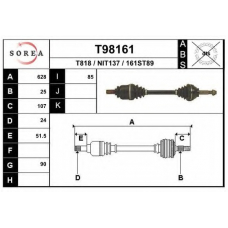 T98161 EAI Приводной вал