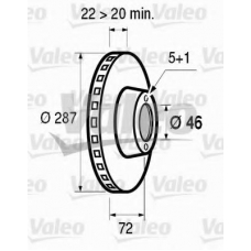 186262 VALEO Тормозной диск