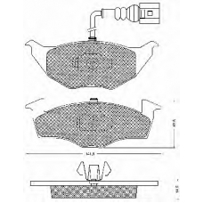 10680 BSF Комплект тормозных колодок, дисковый тормоз