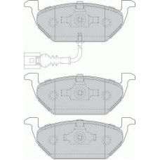 FQT1635 FERODO Комплект тормозных колодок, дисковый тормоз