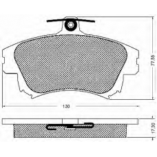 10740 BSF Комплект тормозных колодок, дисковый тормоз
