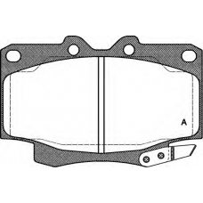 BPA0430.04 OPEN PARTS Комплект тормозных колодок, дисковый тормоз