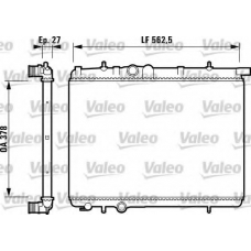 732842 VALEO Радиатор, охлаждение двигателя