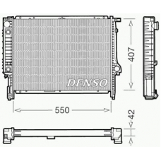 DRM05040 DENSO Радиатор, охлаждение двигателя