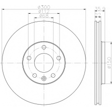 8DD 355 111-821 HELLA PAGID Тормозной диск