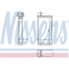 72982 NISSENS Теплообменник, отопление салона