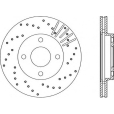 BDRS1739.25 OPEN PARTS Тормозной диск