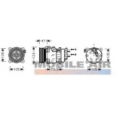 4000K242 VAN WEZEL Компрессор, кондиционер