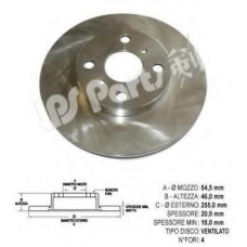 IBT-1221 IPS Parts Тормозной диск