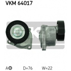 VKM 64017 SKF Натяжной ролик, поликлиновой  ремень