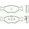 P 23 055 BREMBO Комплект тормозных колодок, дисковый тормоз
